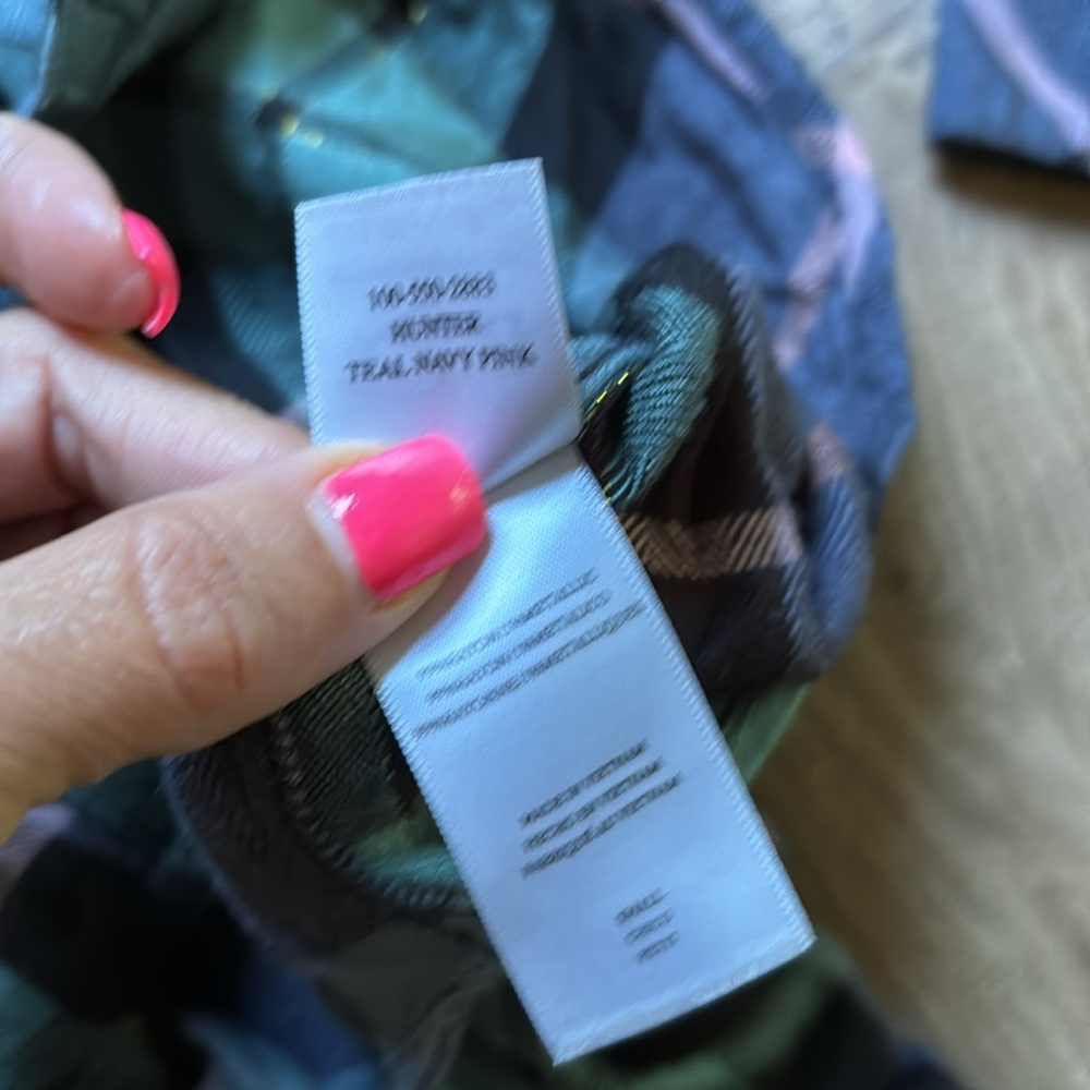 Rails Teal/Pink Hunter Plaid Button Down Shirt - image 8